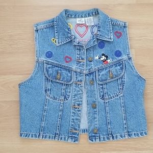 Disney Mickey Mouse Denim Vest